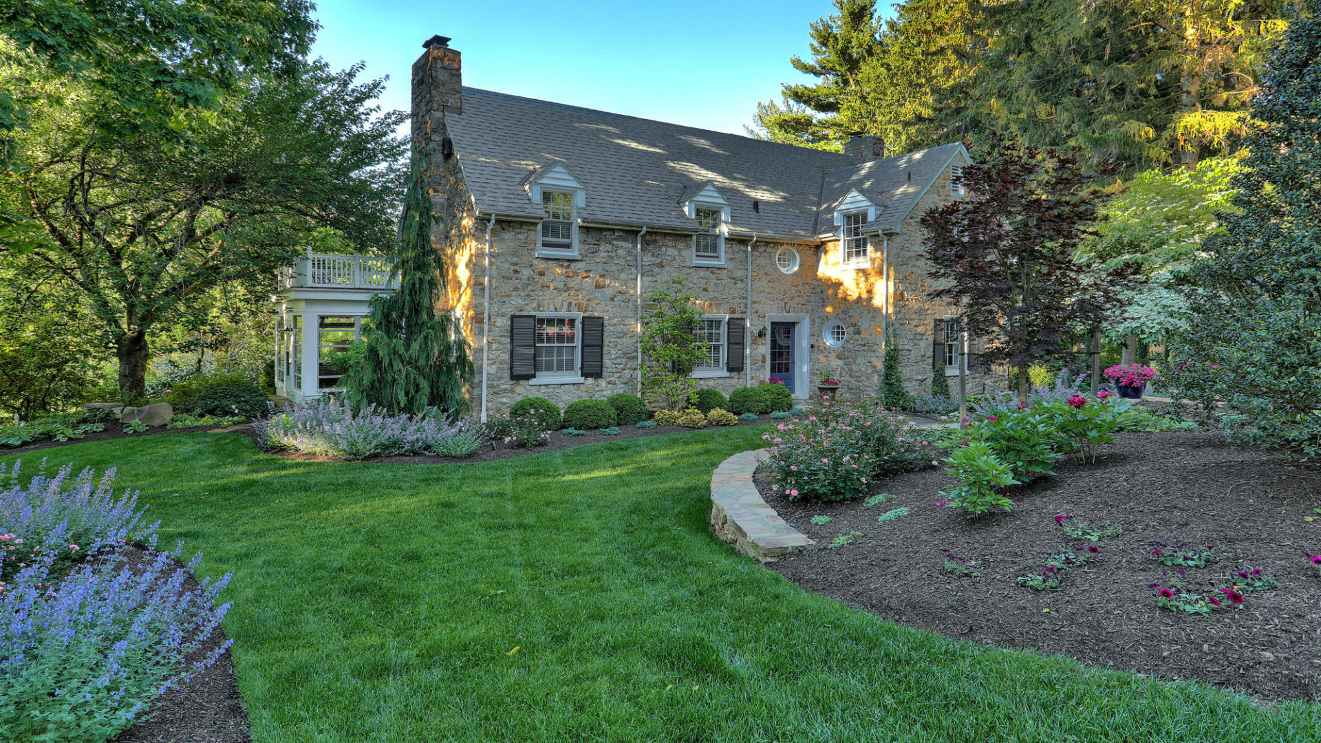 Stone House landscaped by Hively