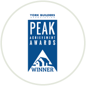 york builder's association peak achievement award winner logo