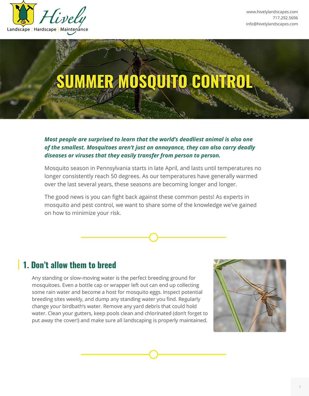 summer mosquito control pdf page 1