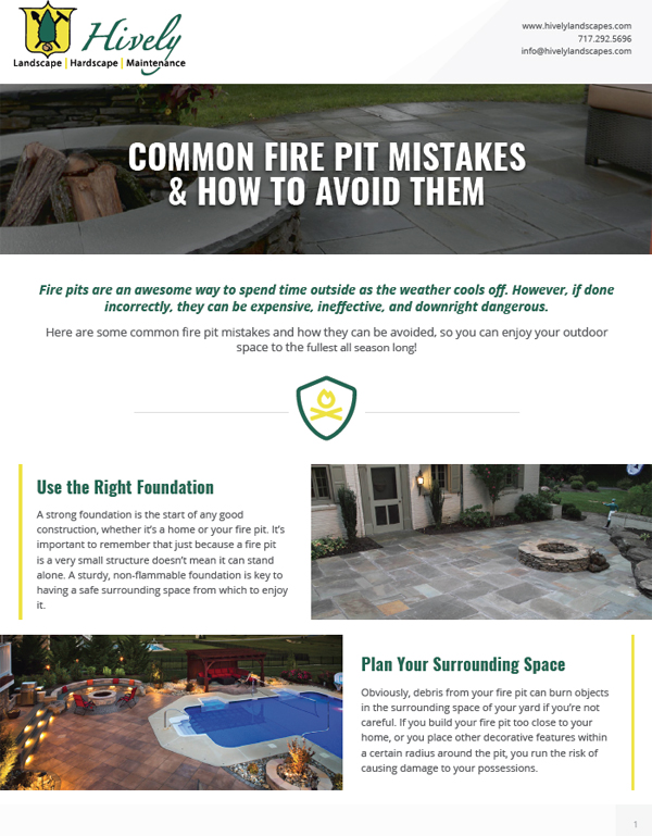 common fire pit mistakes & how to avoid them page 1
